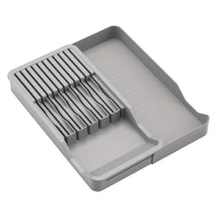 Adjustable Cutlery Tray 2 Layer Holder for 11 Utensils