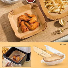 Waterproof Air Fryer Baking Paper Liners 6.3 & 7.87 Inches