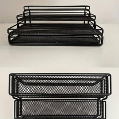 3 Tier Spice Rack Organizer for Kitchen Cabinet and Countertop