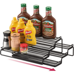 3 Tier Spice Rack Organizer for Kitchen Cabinet and Countertop