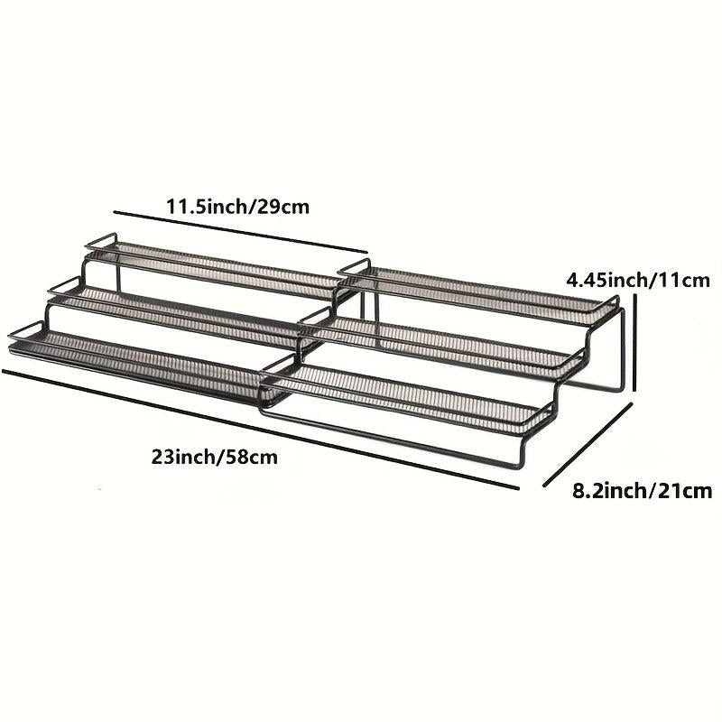3 Tier Spice Rack Organizer for Kitchen Cabinet and Countertop