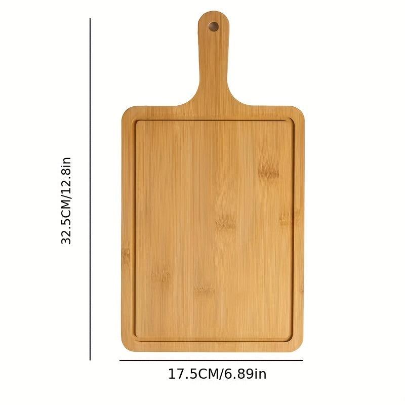 Japanese Style Bread & Pizza Plate Set Bamboo Tray Kitchen Utensils