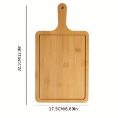 Japanese Style Bread & Pizza Plate Set Bamboo Tray Kitchen Utensils