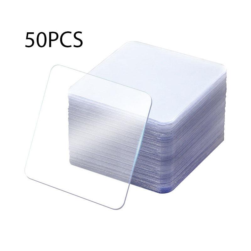 50pcs Double Sided Transparent Tape Sticker Waterproof Adhesive Non Marking