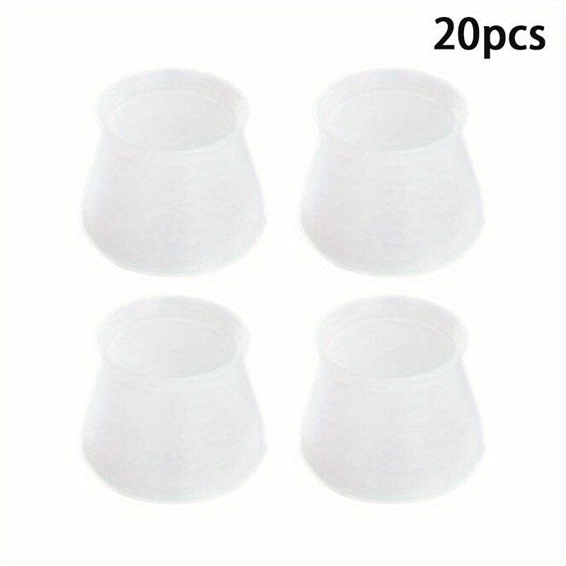 20pcs Silicon Chair Leg Floor Protectors Socks Table Feet Pad Floor Protectors