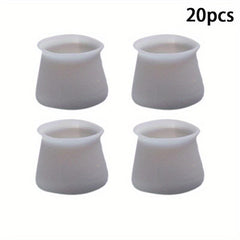 20pcs Silicon Chair Leg Floor Protectors Socks Table Feet Pad Floor Protectors
