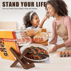 Wooden Cookbook Stand Purpose Wallet Display Stand Book Holder