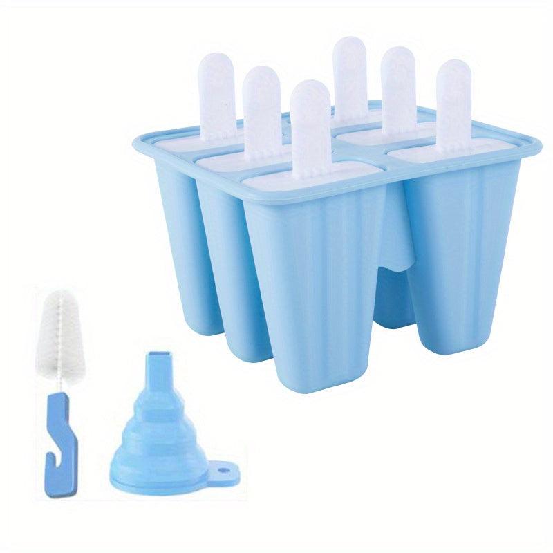 6 Cavity Silicone Ice Pop Molds Beach Accessories