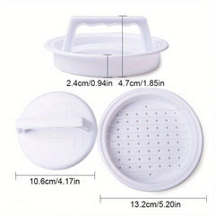 1pc Hamburger Maker Mold Non Stick Stuffed Burger Mold