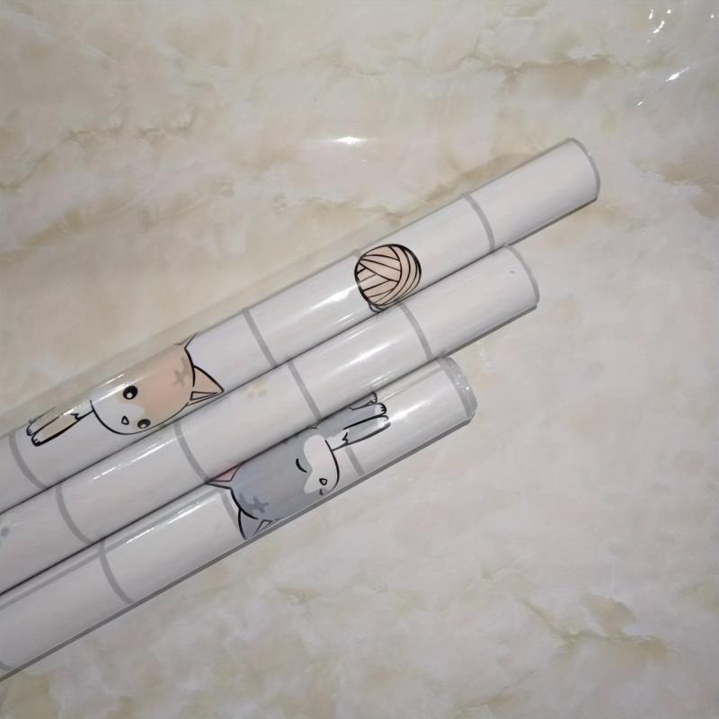 Cartoon Cat Wallpaper Self Adhesive for Kitchen Countertop Furniture