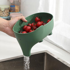 Plastic Vegetable Washing Basket Elephant Drain Basket Kitchen Storage