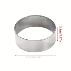Stainless Steel Circle Shaped Pastry Mold DIY Biscuit Cutter Dumpling Skin Mold