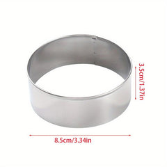 Stainless Steel Circle Shaped Pastry Mold DIY Biscuit Cutter Dumpling Skin Mold
