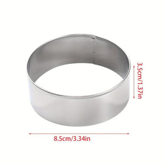 Stainless Steel Circle Shaped Pastry Mold DIY Biscuit Cutter Dumpling Skin Mold