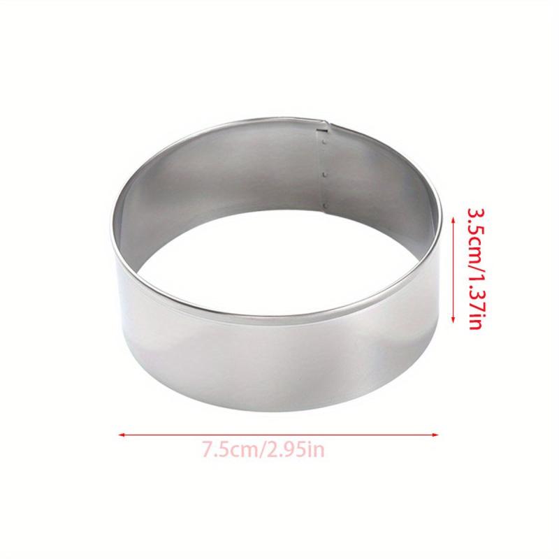 Stainless Steel Circle Shaped Pastry Mold DIY Biscuit Cutter Dumpling Skin Mold