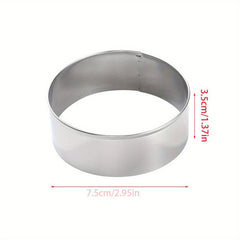 Stainless Steel Circle Shaped Pastry Mold DIY Biscuit Cutter Dumpling Skin Mold
