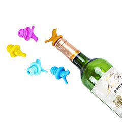 Bird Shaped Wine Stopper Silicone Cork Plug Cover Bottle Caps