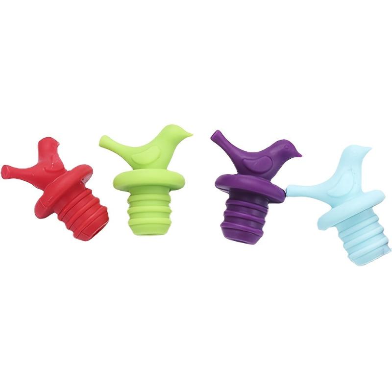 Bird Shaped Wine Stopper Silicone Cork Plug Cover Bottle Caps