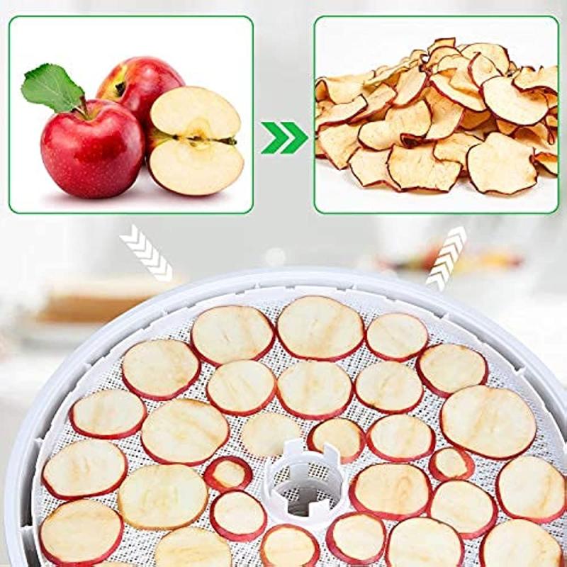6pcs Round Silicone Dehydrator Sheets Non-stick Fruit Dehydrator Mats