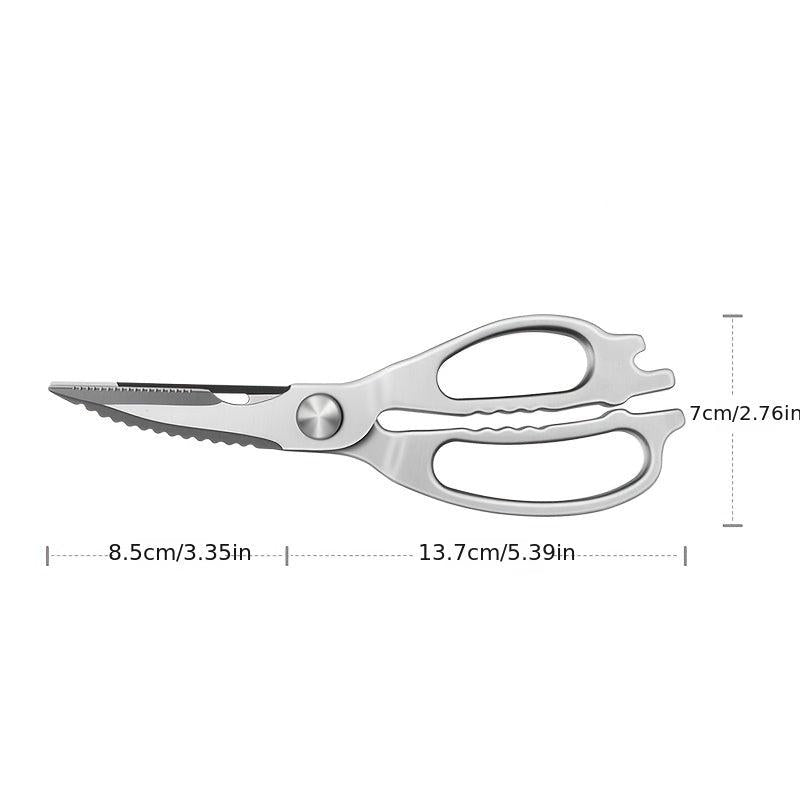 Kitchen Scissors Stainless Steel Barbecue Shears Multifunctional Bone Scissors
