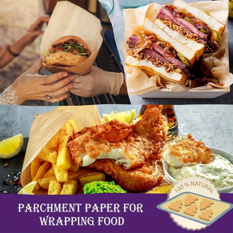 50 Packs Baking Paper Non-stick Parchment - Perfect for Baking Kitchen