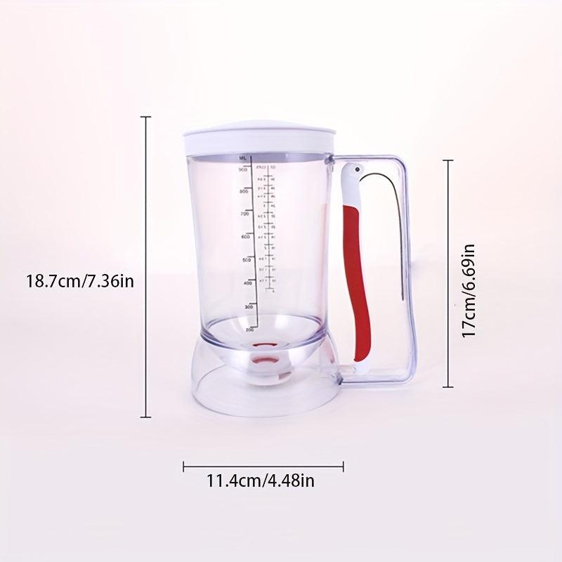 Pancake Batter Dispenser With Squeeze Handle & 12 Silicone Muffin Cups
