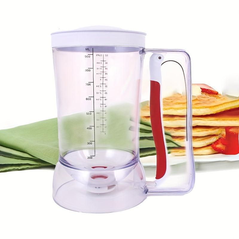Pancake Batter Dispenser With Squeeze Handle & 12 Silicone Muffin Cups