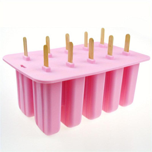 10 Holes Silicone Popsicle Mold