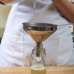 3pcs Stainless Steel Funnels Set with Cleaning Brush