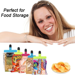9pcs Air Tight Heavy Duty Bag Clips for Food Storage