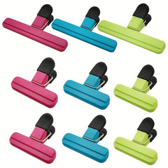 9pcs Air Tight Heavy Duty Bag Clips for Food Storage