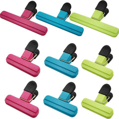9pcs Air Tight Heavy Duty Bag Clips for Food Storage