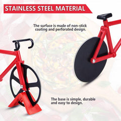 Bicycle Shape Pizza Baking Slicer Blade Stainless Steel