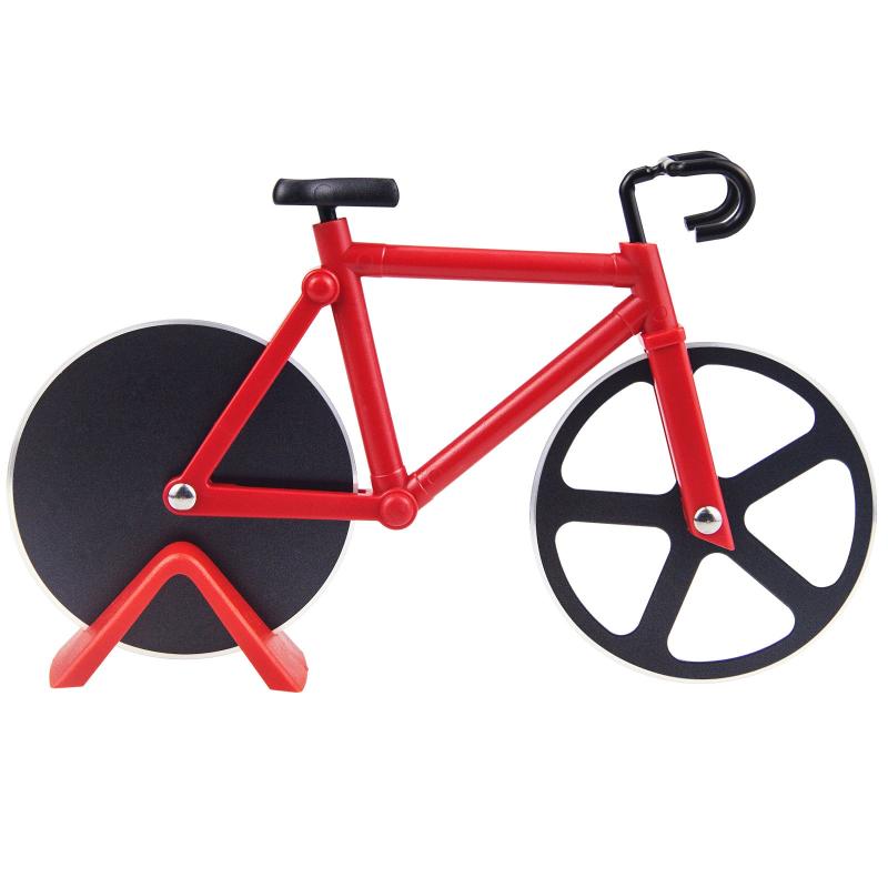 Bicycle Shape Pizza Baking Slicer Blade Stainless Steel