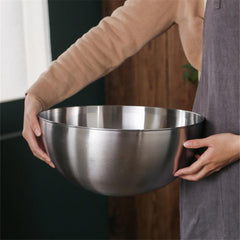 6pcs Stainless Steel Mixing Bowls Unbreakable Ramen Bowls Salad Egg Flour Mixing