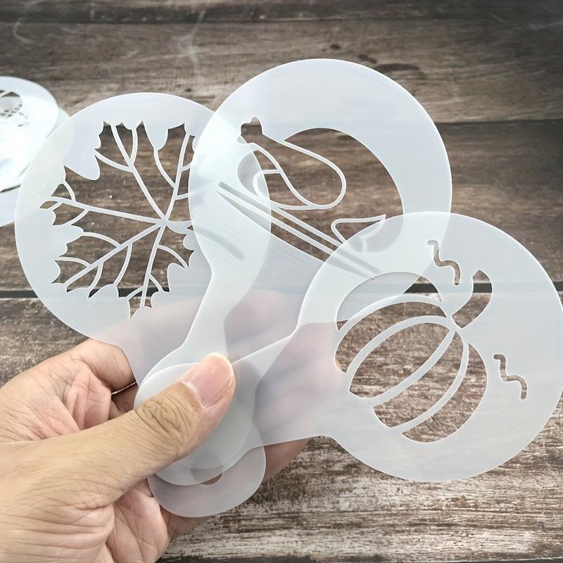 25pcs Coffee Stencil Latte Stencils Barista Template