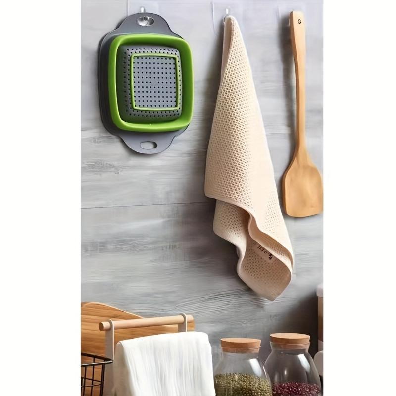 2pcs Silicone Colander Foldable Vegetable Washing Basket