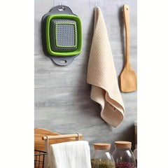 2pcs Silicone Colander Foldable Vegetable Washing Basket