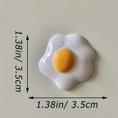 3D Fried Egg Refrigerator Magnet 3D Egg Home Decoration Fridge Magnetic Sticker