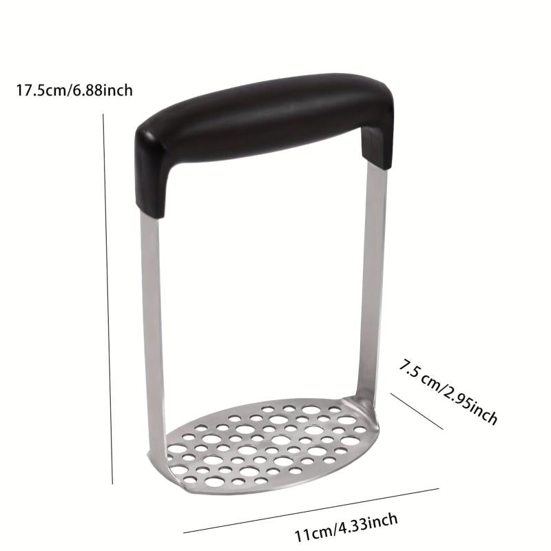 Stainless Steel Potato Masher Non Slip Handle Kitchen Vegetable Fruit Ricer