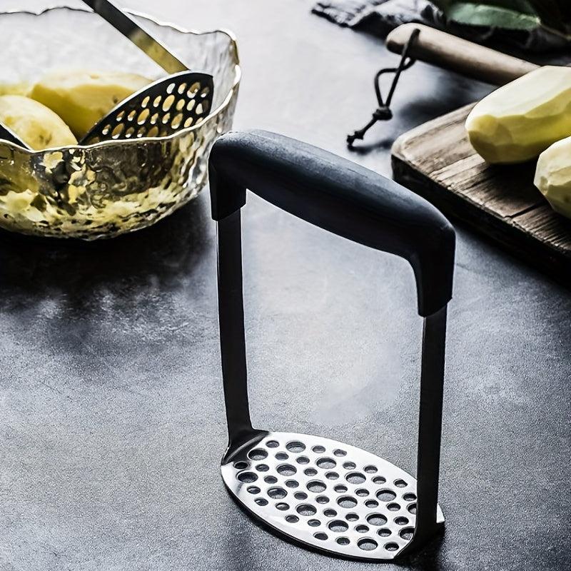 Stainless Steel Potato Masher Non Slip Handle Kitchen Vegetable Fruit Ricer