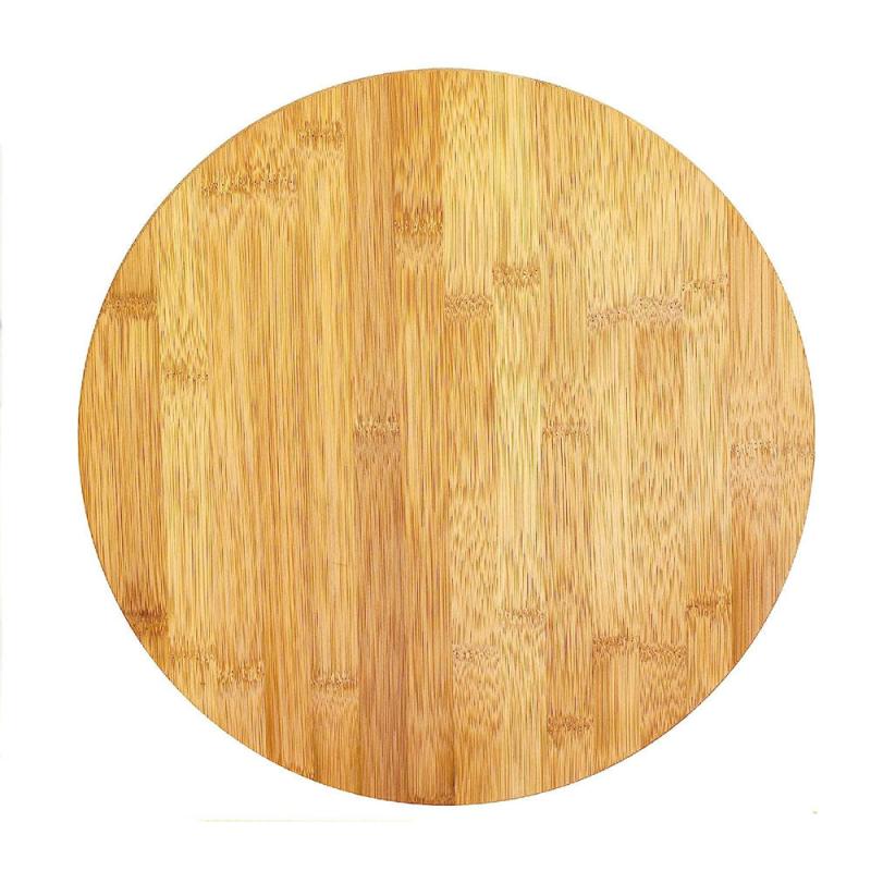 Bamboo Lazy Susan Turntable Organizer for Kitchen Table Pantry Cabinet