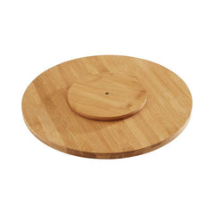 Bamboo Lazy Susan Turntable Organizer for Kitchen Table Pantry Cabinet