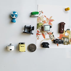 10pcs Retro Fridge Magnets 3D Home Decoration Magnetic Stickers