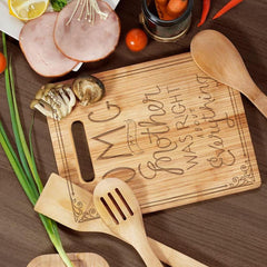Engraved Bamboo Cutting Board - Recipe for a Mom - Birthday Gift