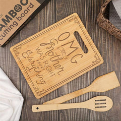 Engraved Bamboo Cutting Board - Recipe for a Mom - Birthday Gift
