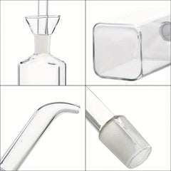 Glass Olive Dispenser No Funnel Needed Easy To Refill Bottle With Pourer