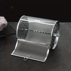 Stainless Steel BBQ Grill Basket With Bottle Round