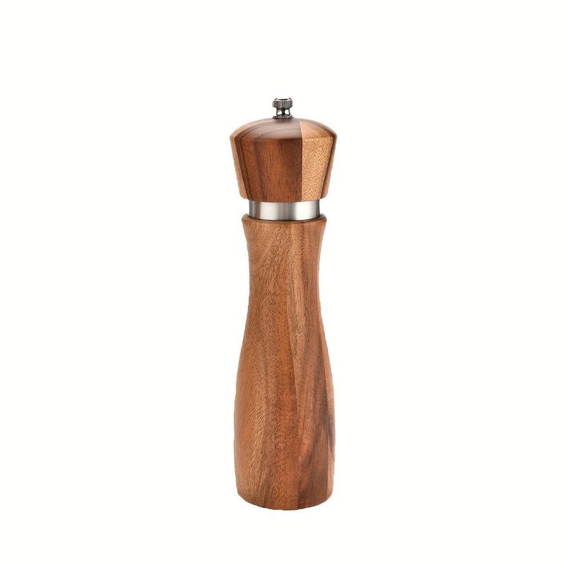 Wooden Spice Grinder Manual Pepper Mill Spice Crusher