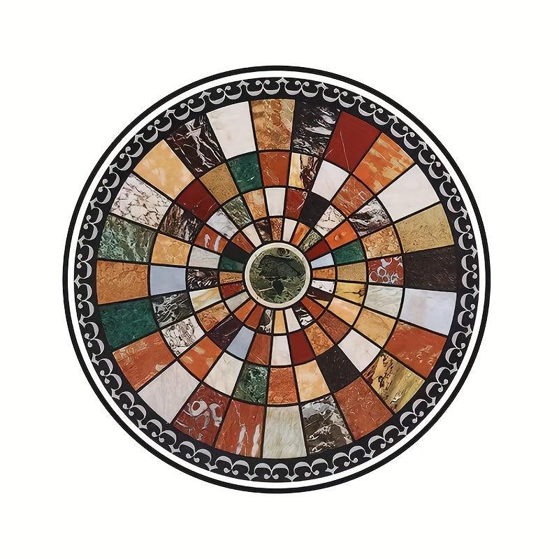 Boho Marble Coaster Set - 4 Absorbent Ceramic Coasters